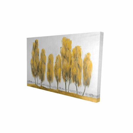 BEGIN HOME DECOR 12 x 18 in. Seven Abstract Yellow Trees-Print on Canvas 2080-1218-LA81